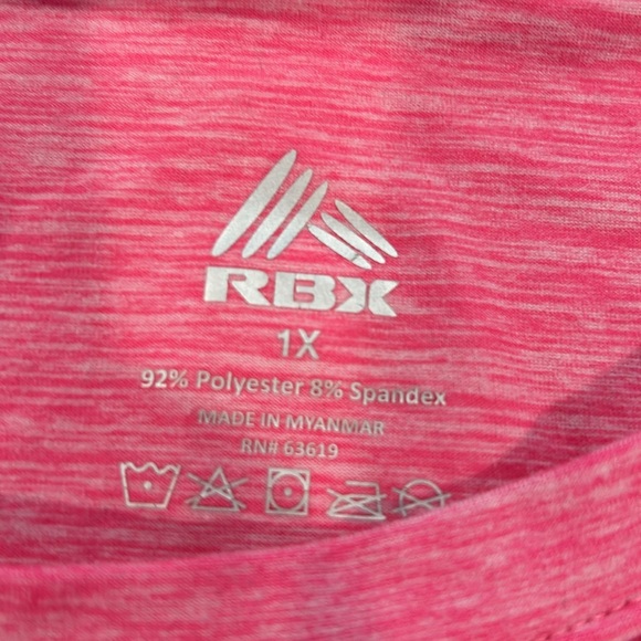 Pink heather material long sleeve RBX Athletic - Picture 2 of 3